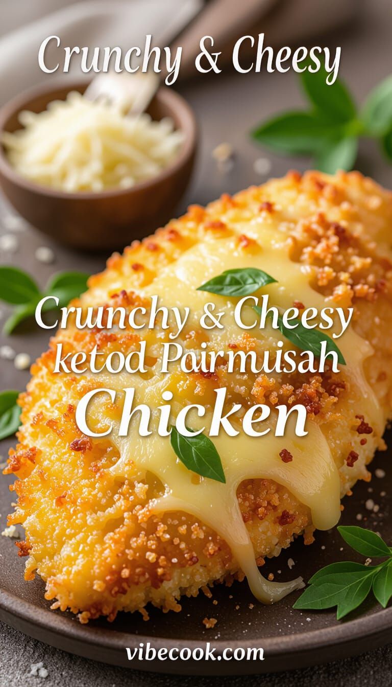 Keto Parmesan Chicken Recipe - Crunchy & Cheesy