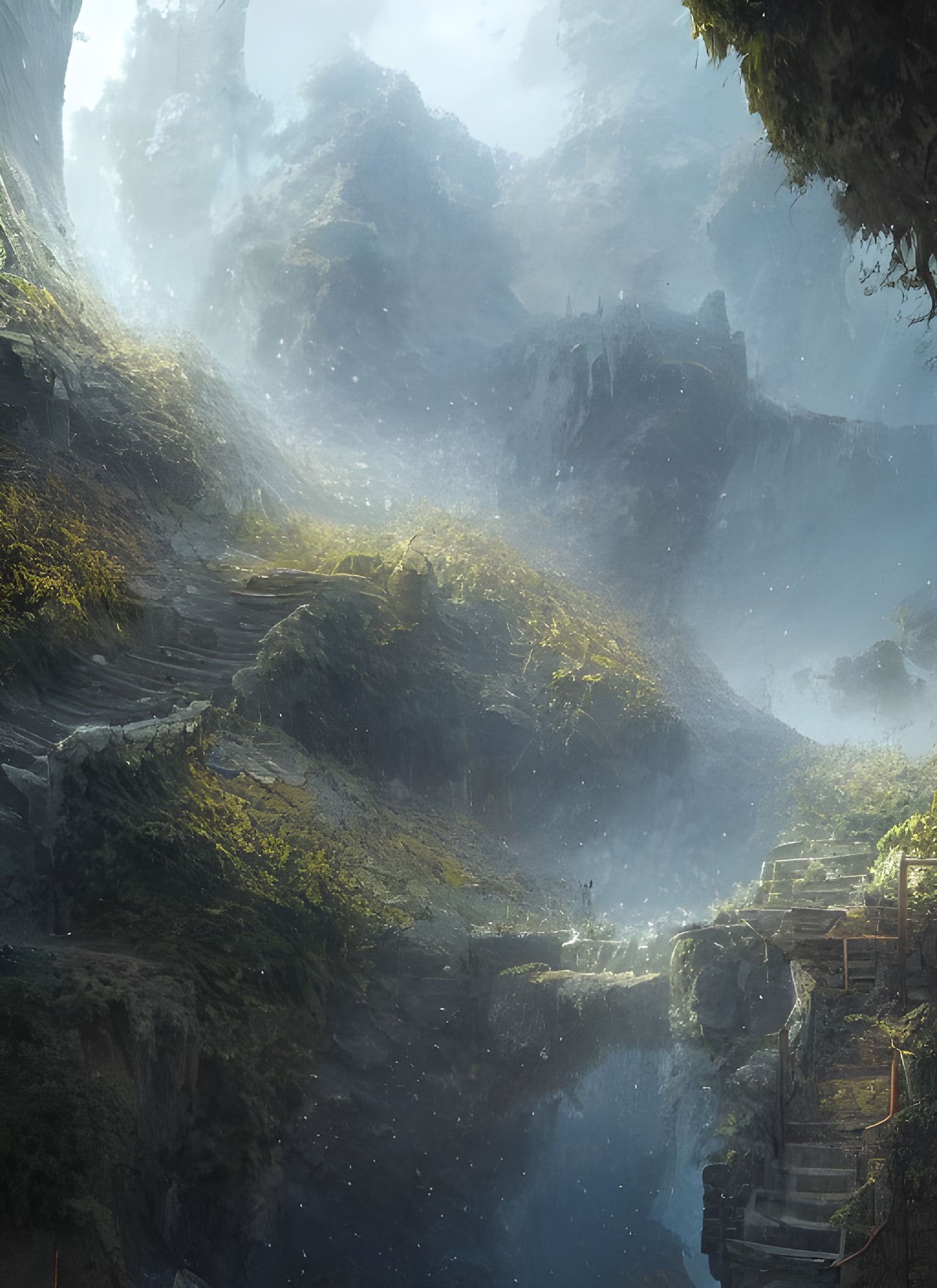 Diamond Dust Landscape with SFX