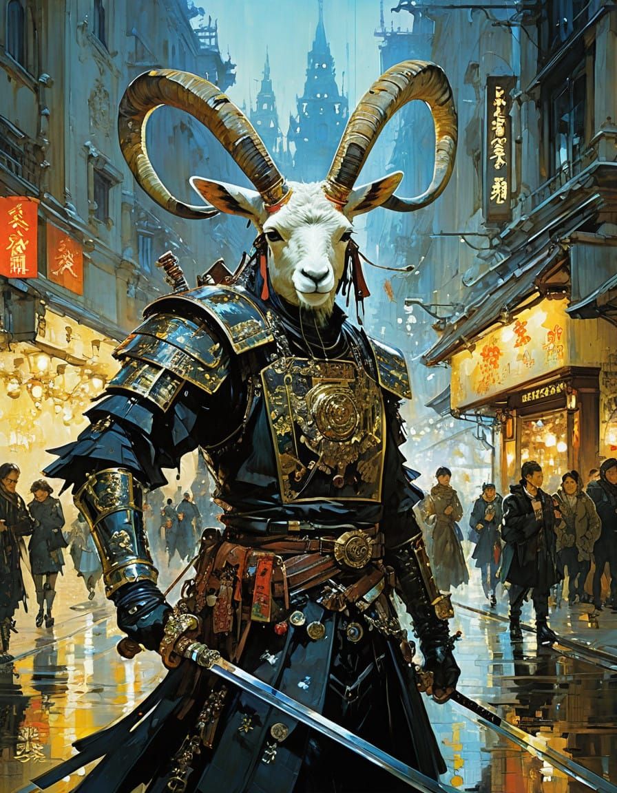 🦙🤣🏂 Whimsicalpunk caricaturepunk llamapunk Michael Garmas...