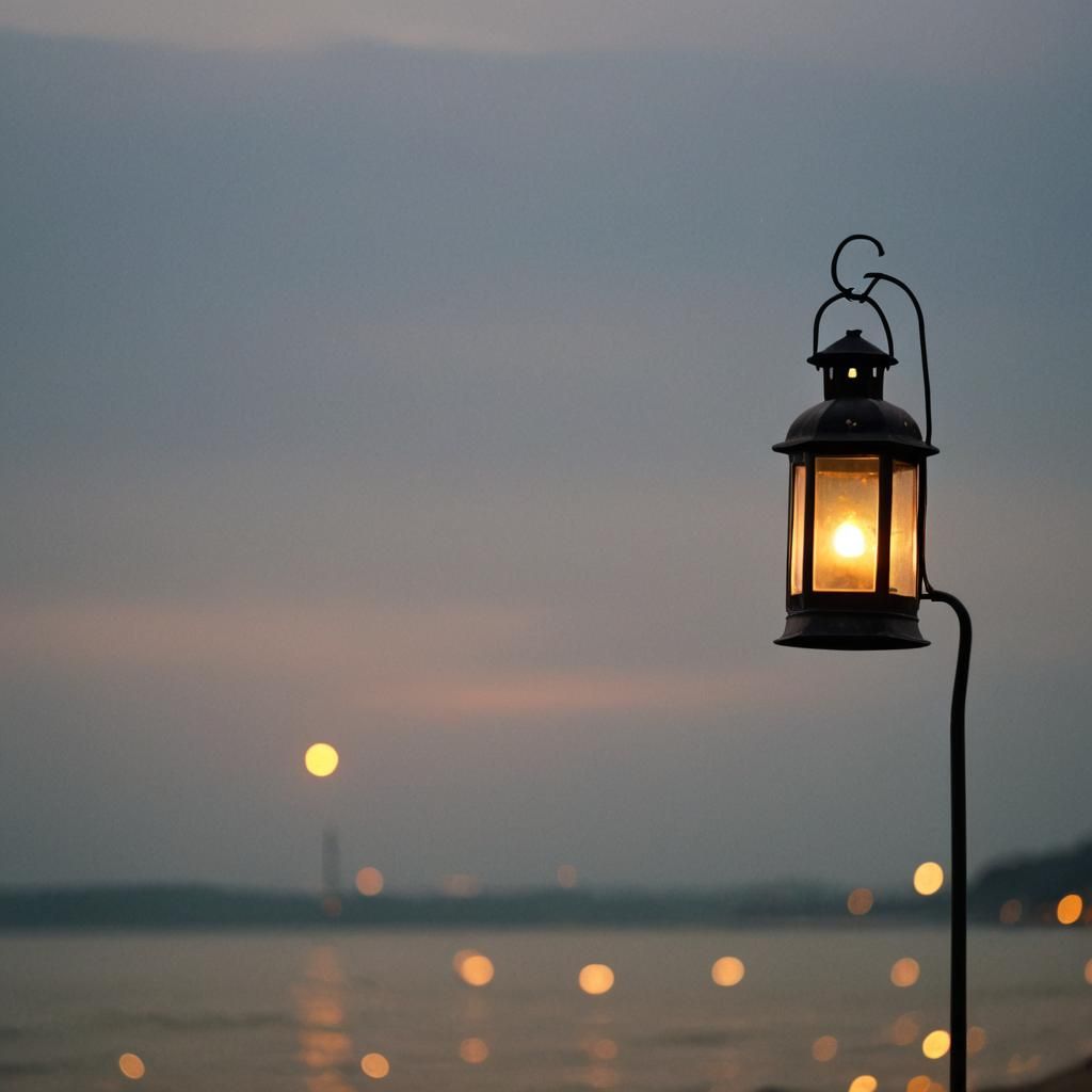 Lonely Lantern Light in the Endless Night