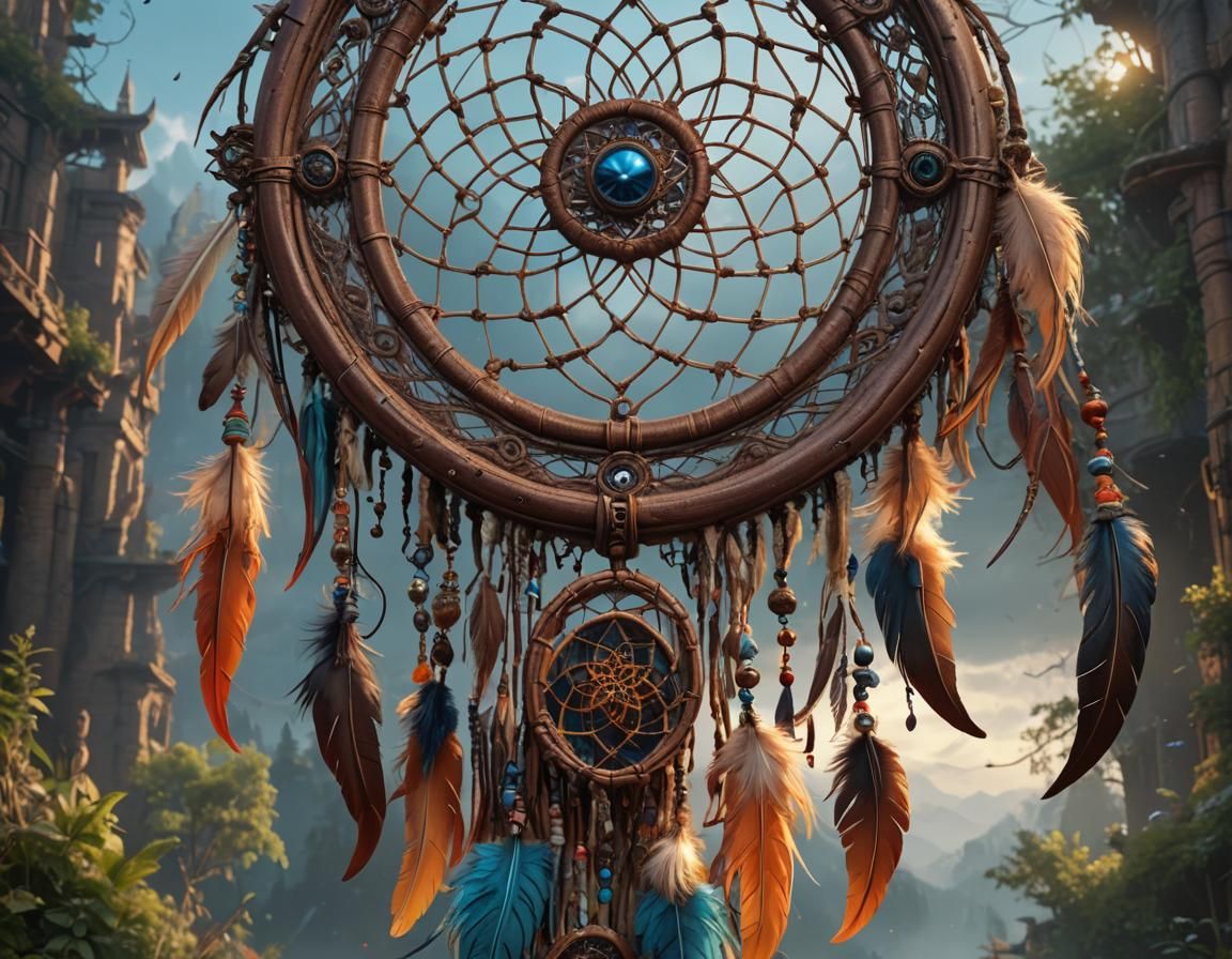 Detailed Dreamcatcher Fantasy Concept Art in 8k