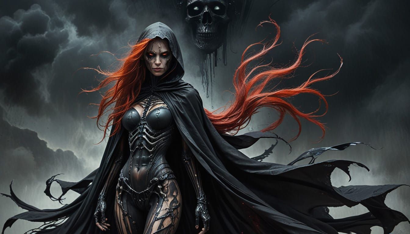Grim Reaper Reimagined as a Powerful Woman