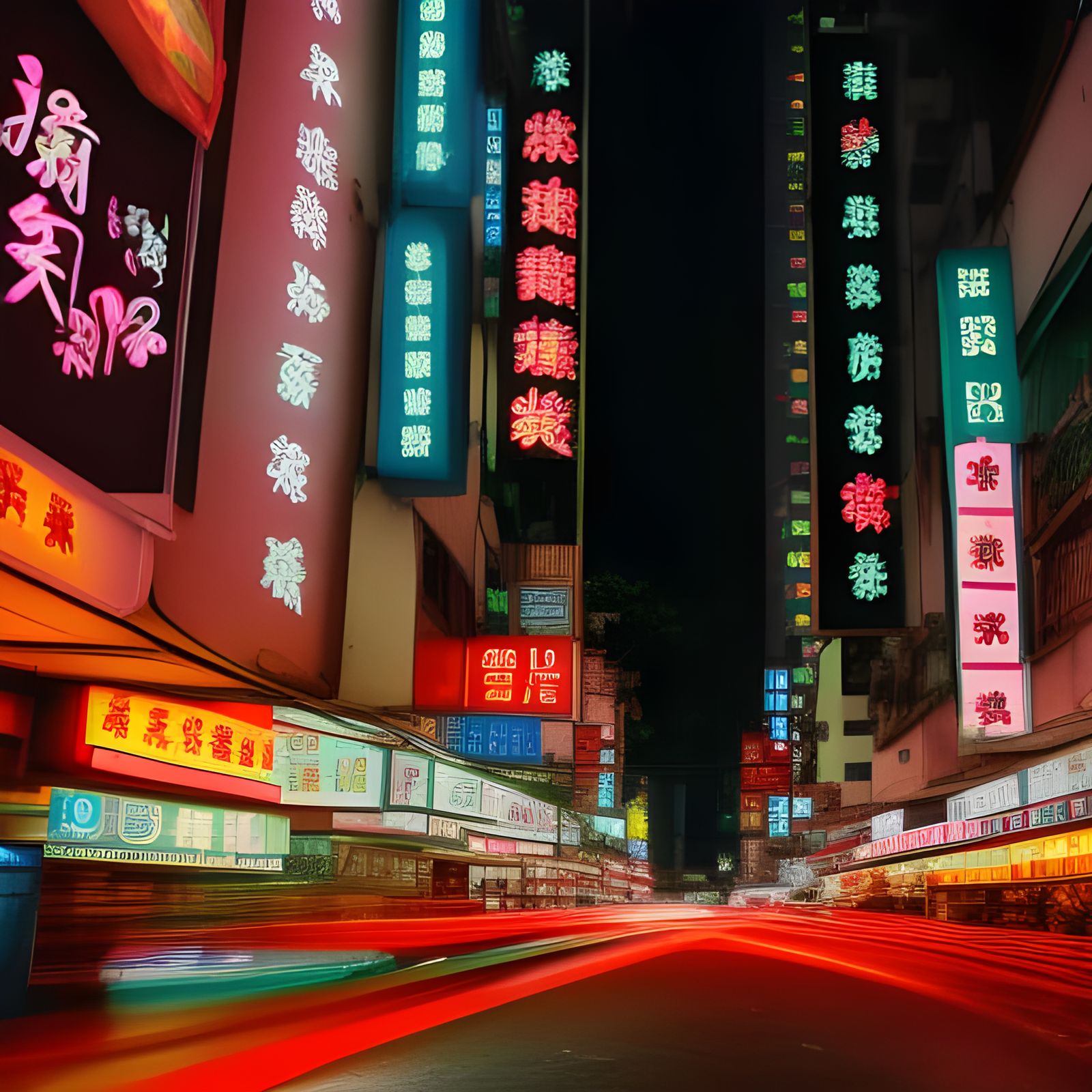 Mongkok Neon Lights, Hong Kong: Professional Photography