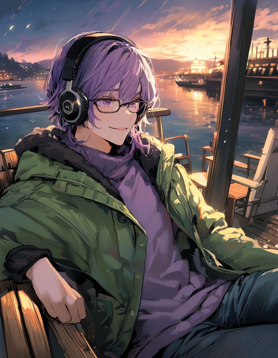 Cyberpunk Winter Solace in Harbour