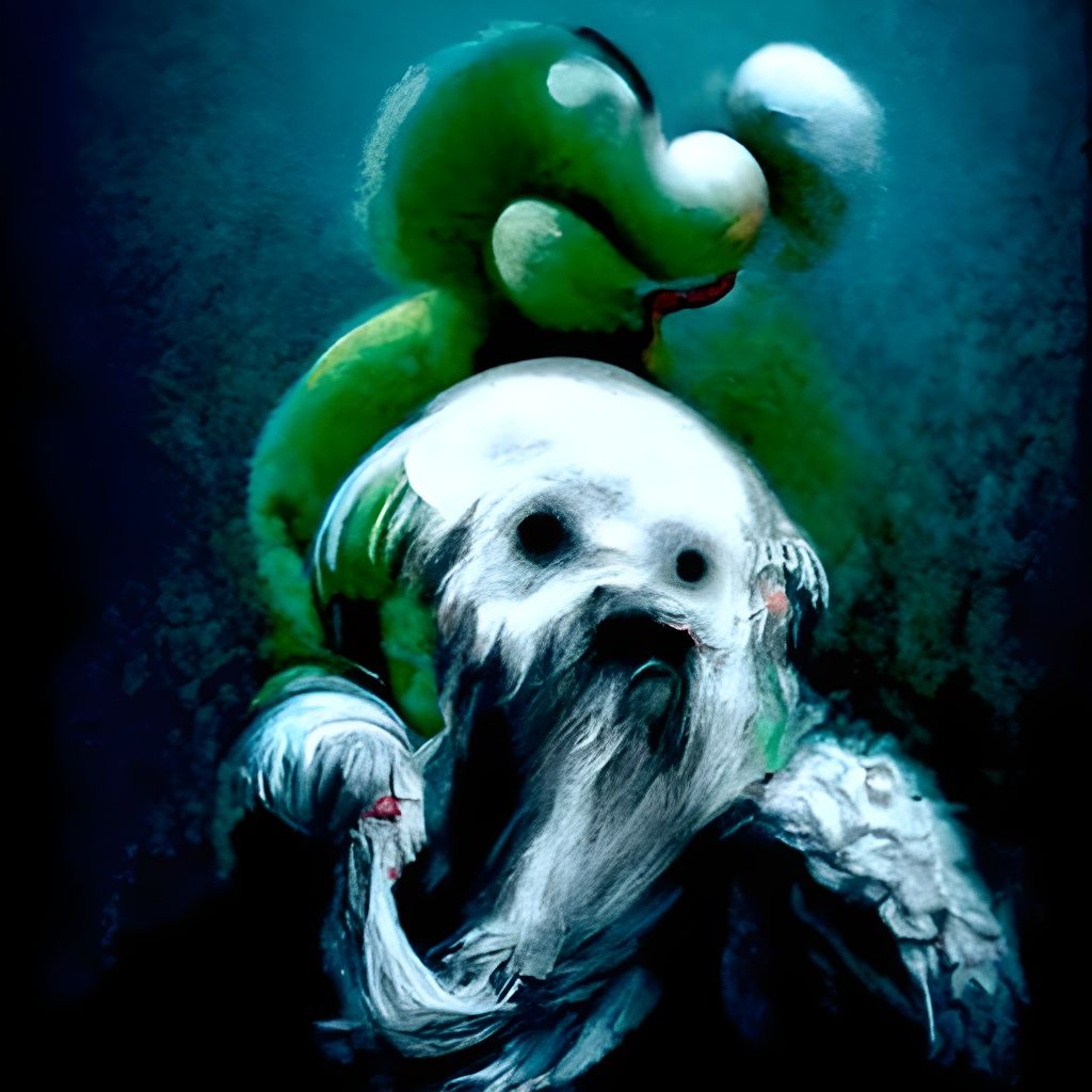 Horrific Yoshi in Gustave Doré Style