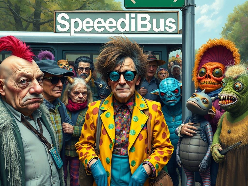 Howard Marks at the SpeediBus Stop