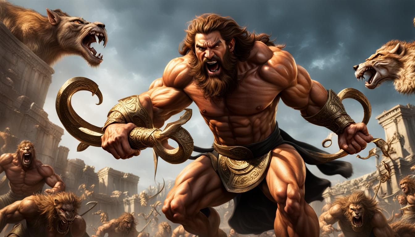 Hercules Battles Mythical Creatures in Unreal Engine