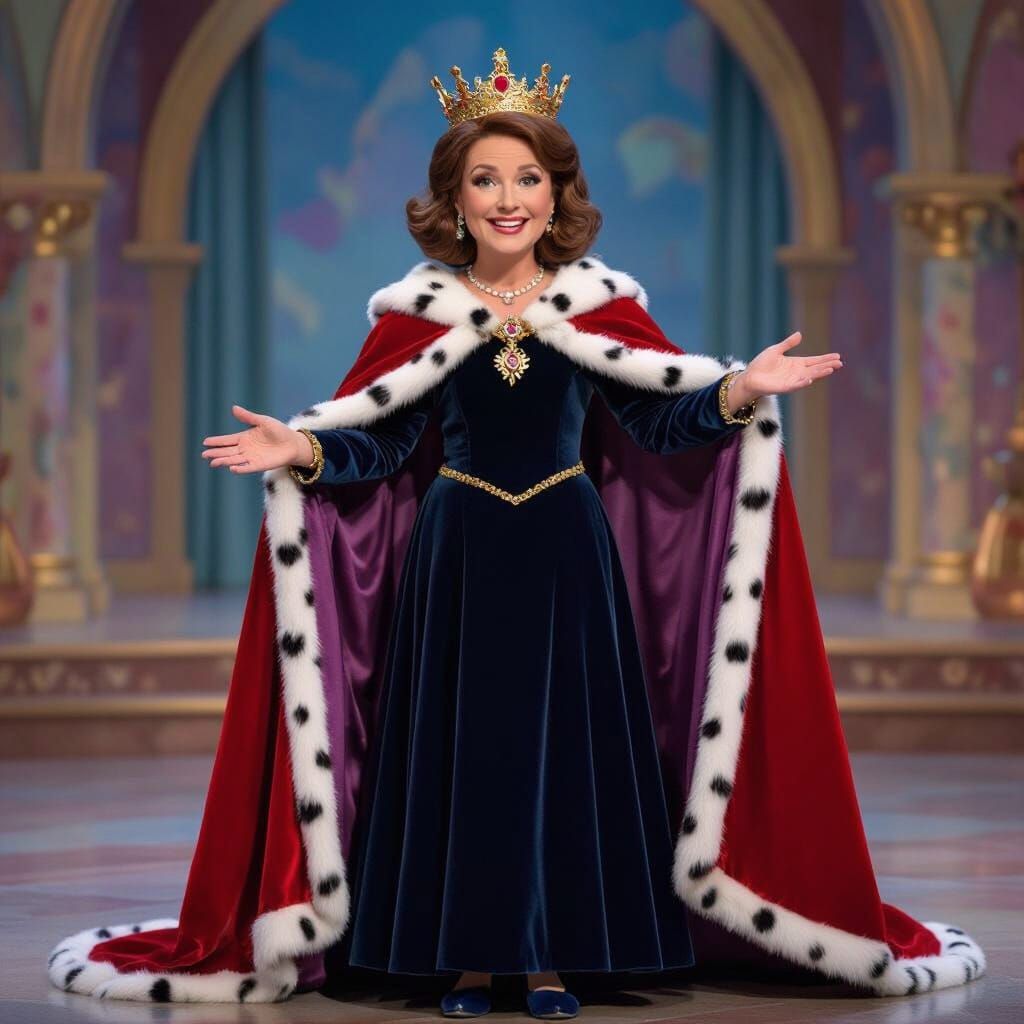 Queen Doris Caillou's Mommy in Royal Gown Live-Action