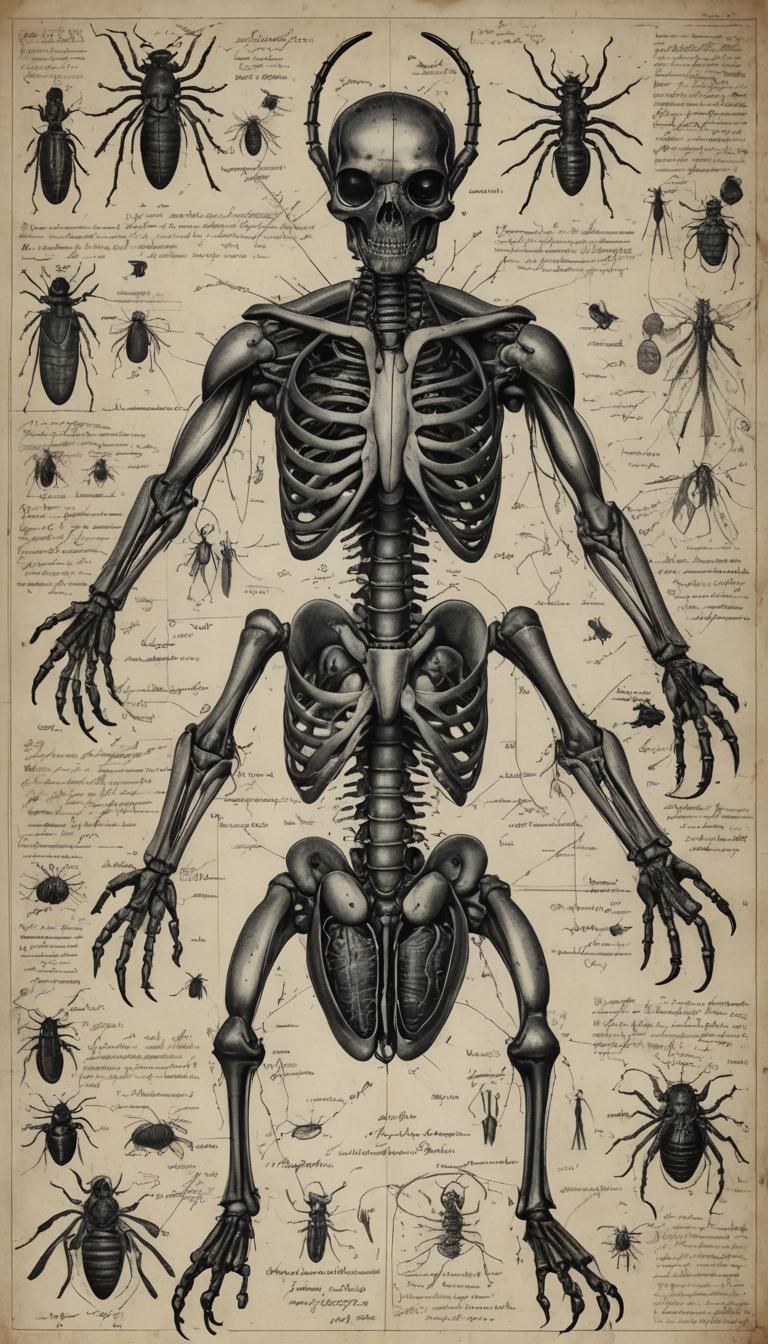 Detailed Insectoid Autopsy Blueprint