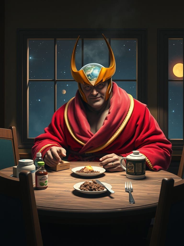 Galactus Takes a Morning Break from Devouring Worlds