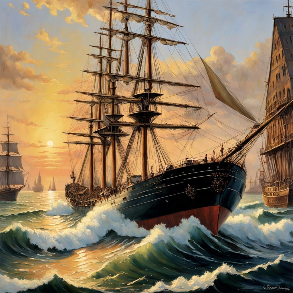 A Grand Maritime Masterpiece: Ship Returns to Harbour