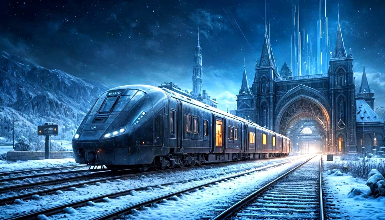 Stellar Night at Colossal Iron Railway Station