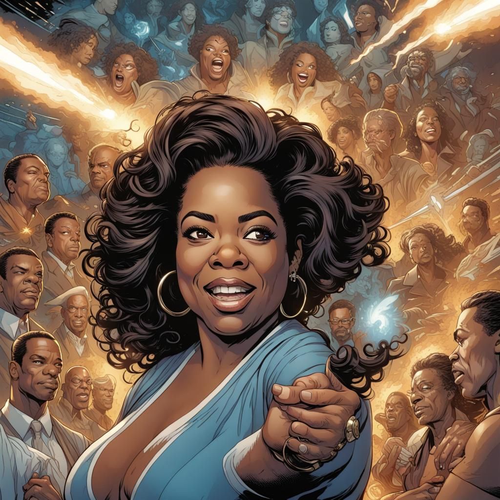 Oprah Winfrey Exudes Power in Comic Book Art