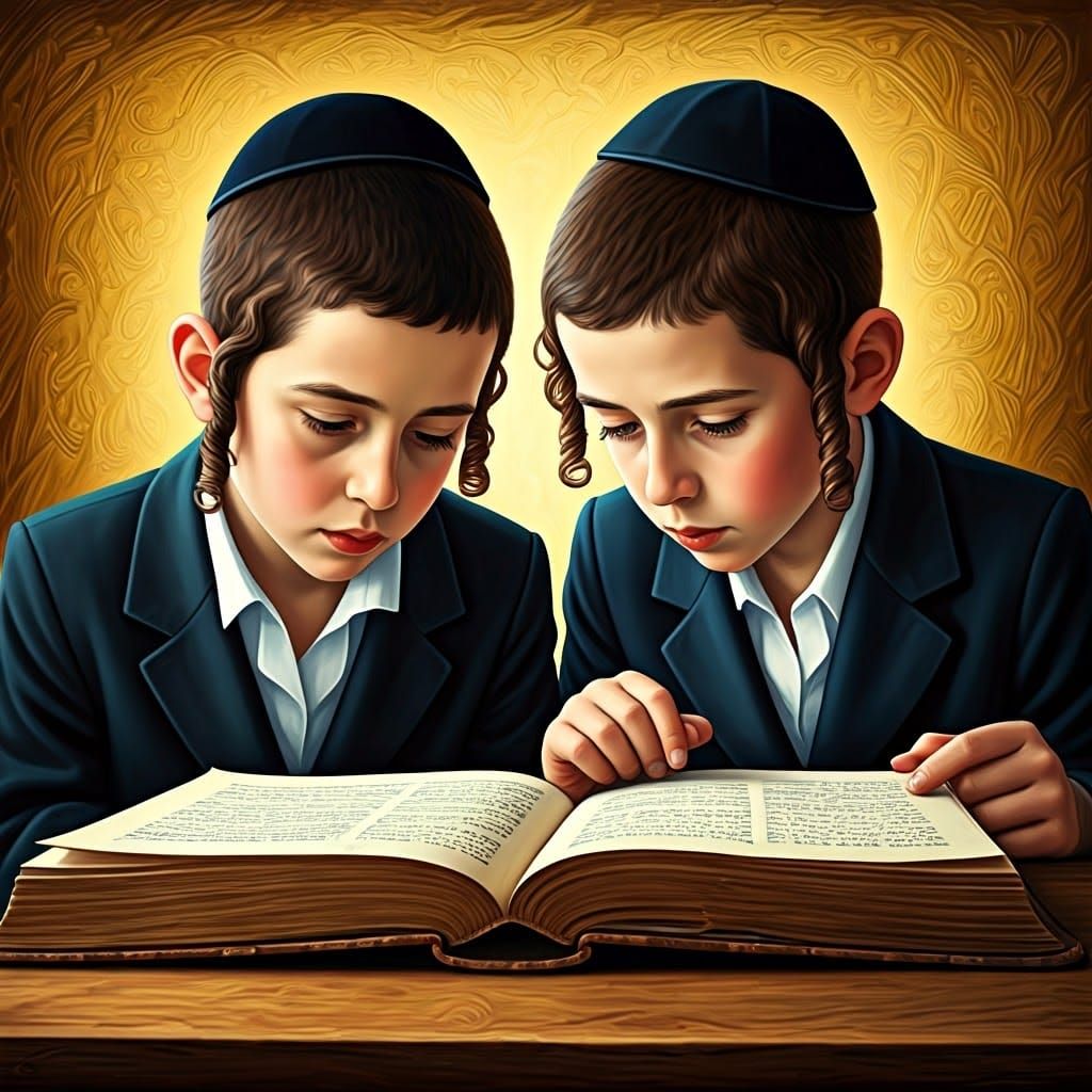 Ultra-Orthodox Boys Study in Harmony