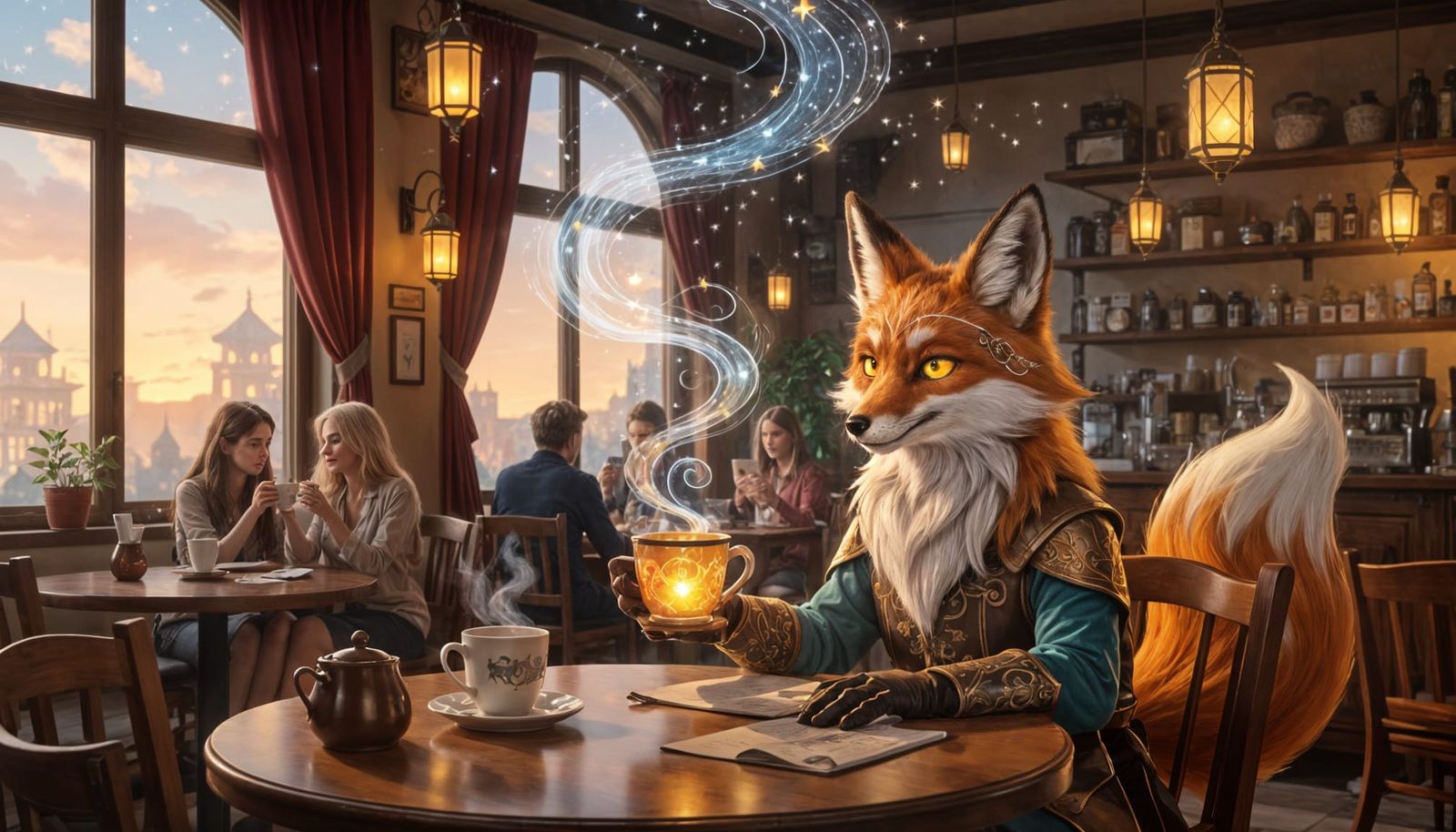 Enchanted Cafe With Astral Steam and Magical Fox Server
