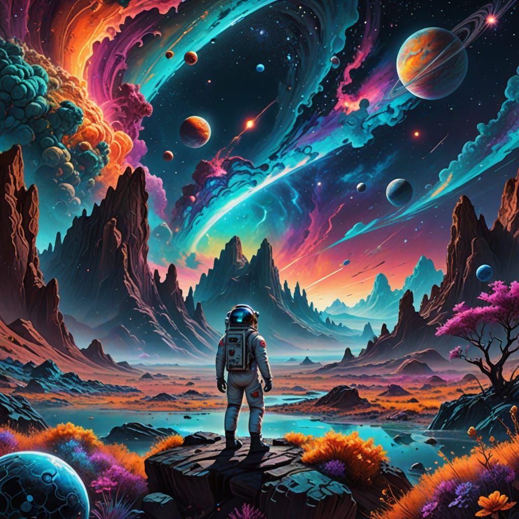 Cosmic Explorer Discovers Vibrant Nebula on Distant Alien Pl...