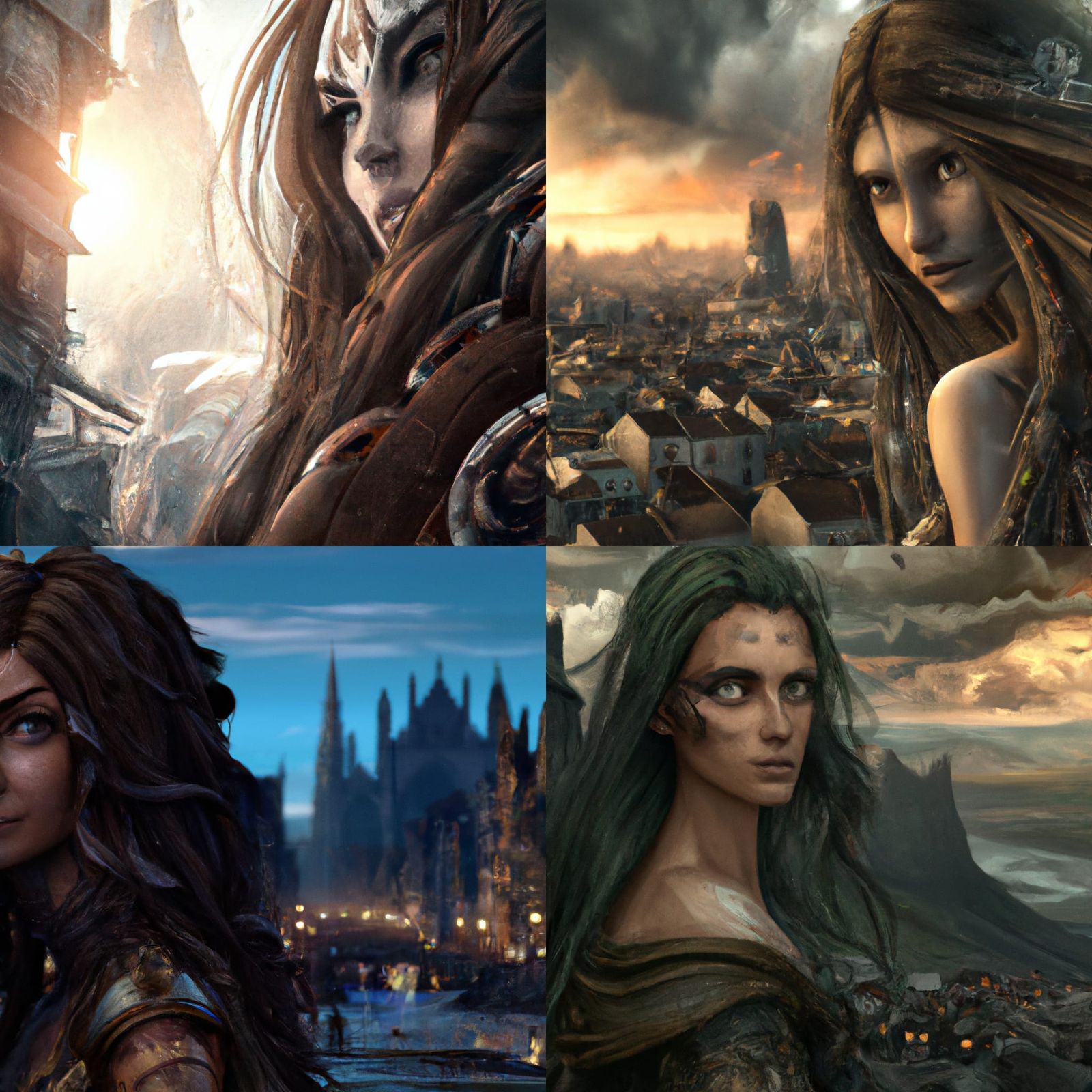 Post-Apocalyptic Goddess in Hyper-Realistic Digital Art