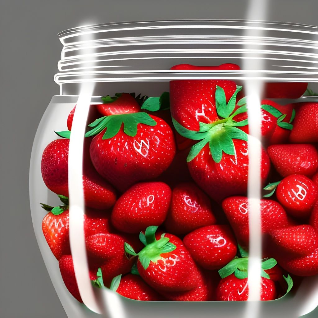 Strawberries in a jar