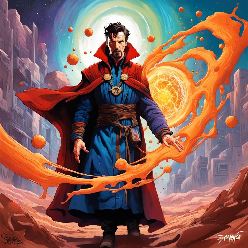Doctor Strange on Mars, Graffiti Art Style
