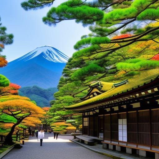 Vibrant Scene from Japan