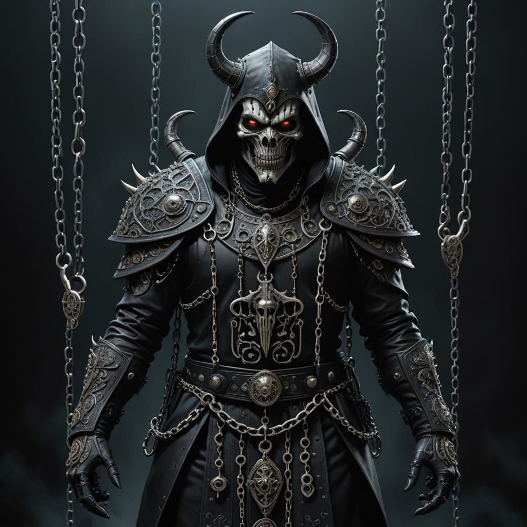 Sinister Cenobite Figure with Butcher Tools