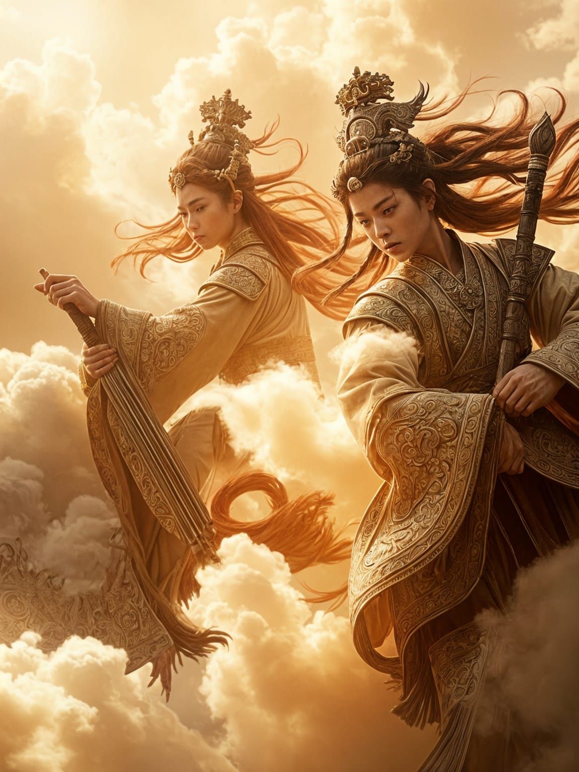 Epic Cinematic Depiction of Nine Emperor Gods