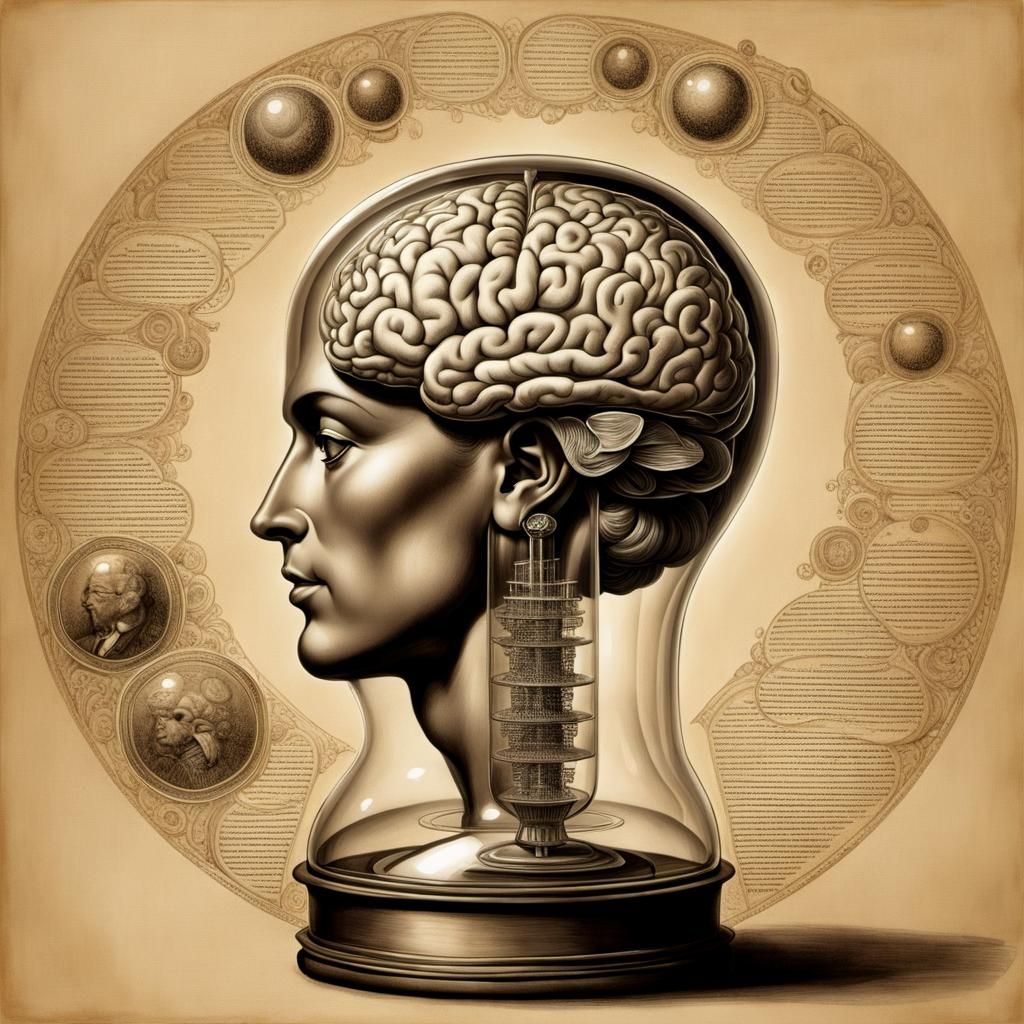 Brain in a Bottle with Floating Thoughts