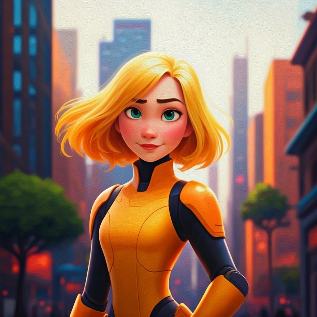 Honeylemon in San Fransokyo: Disney Animation Style