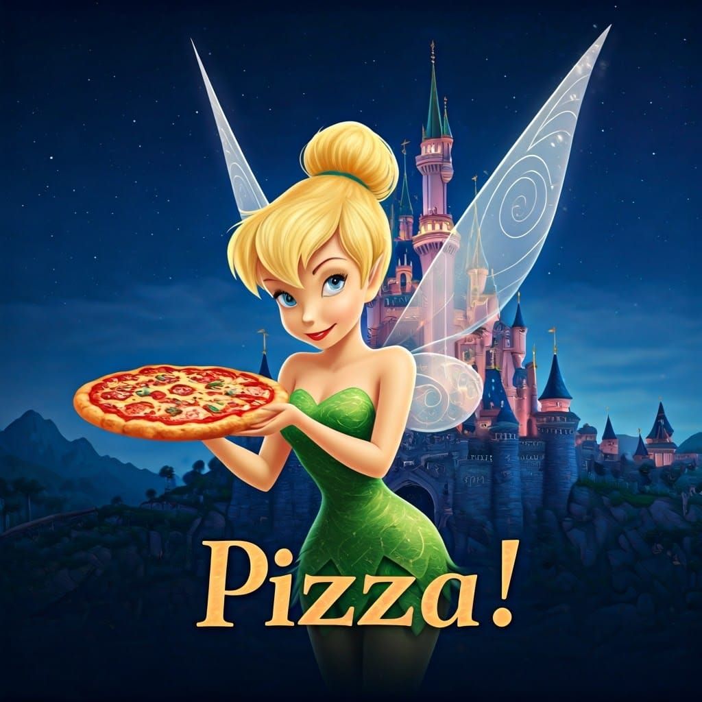Tinker Bell, and PIZZA