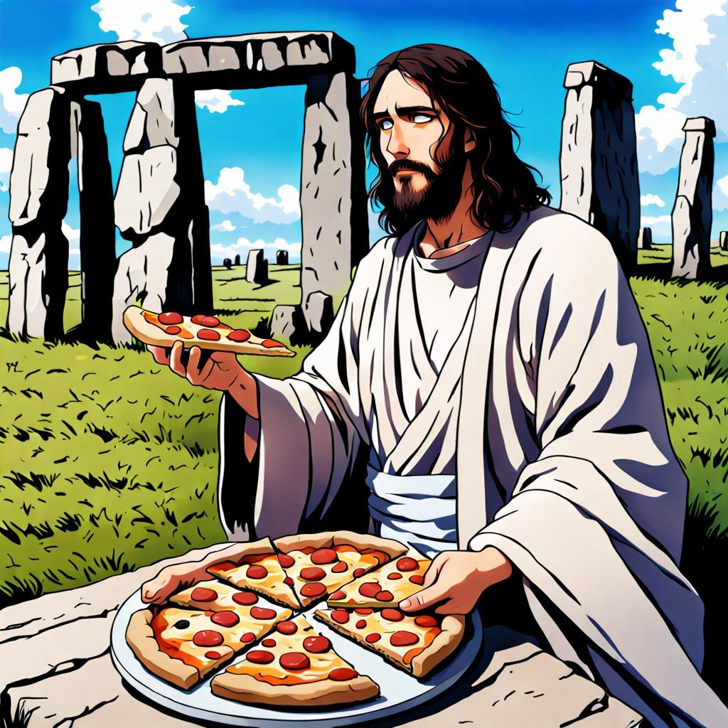 Jesus Christ The Anime: Stone Henge Pizza