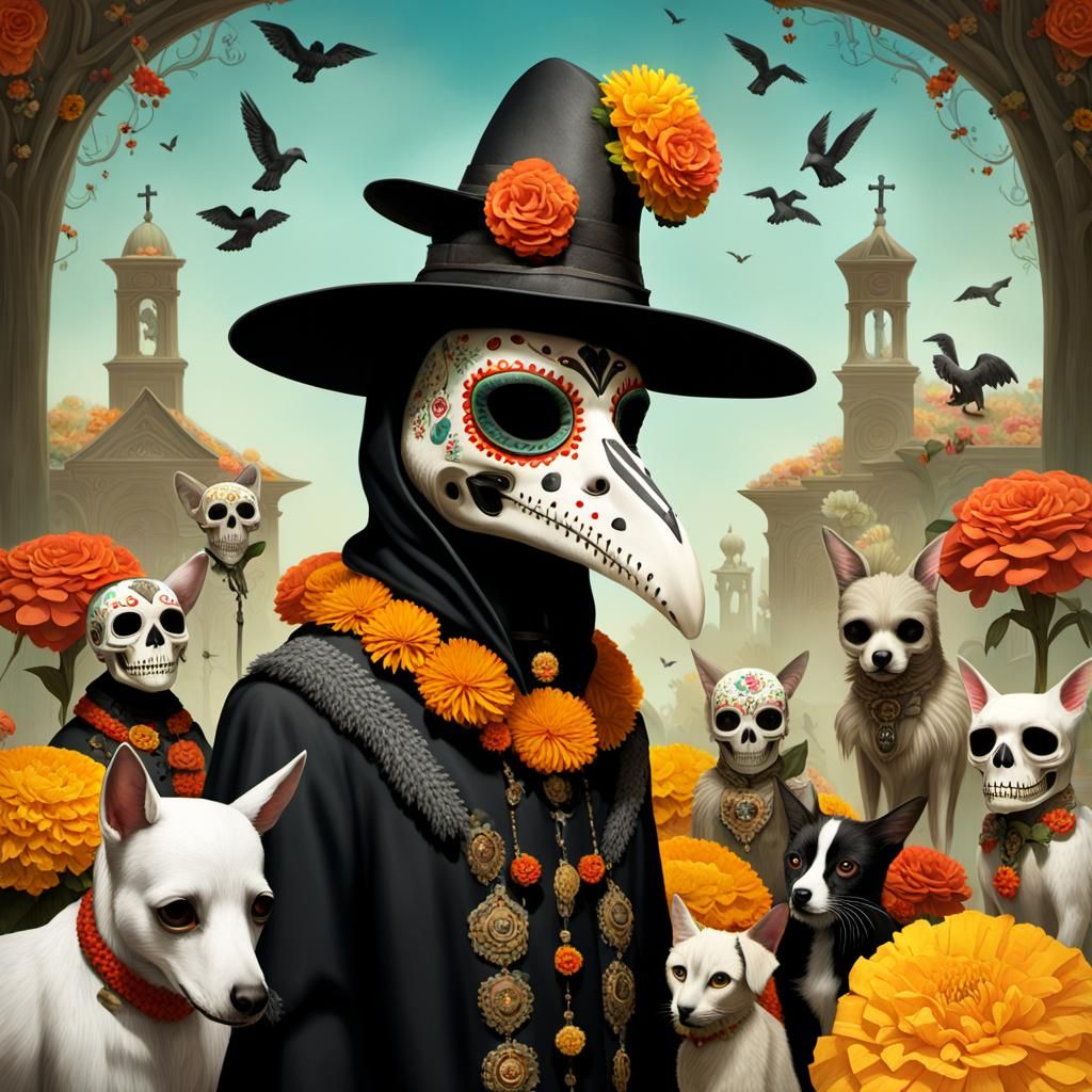 Sugar Skull Plague Doctor 2