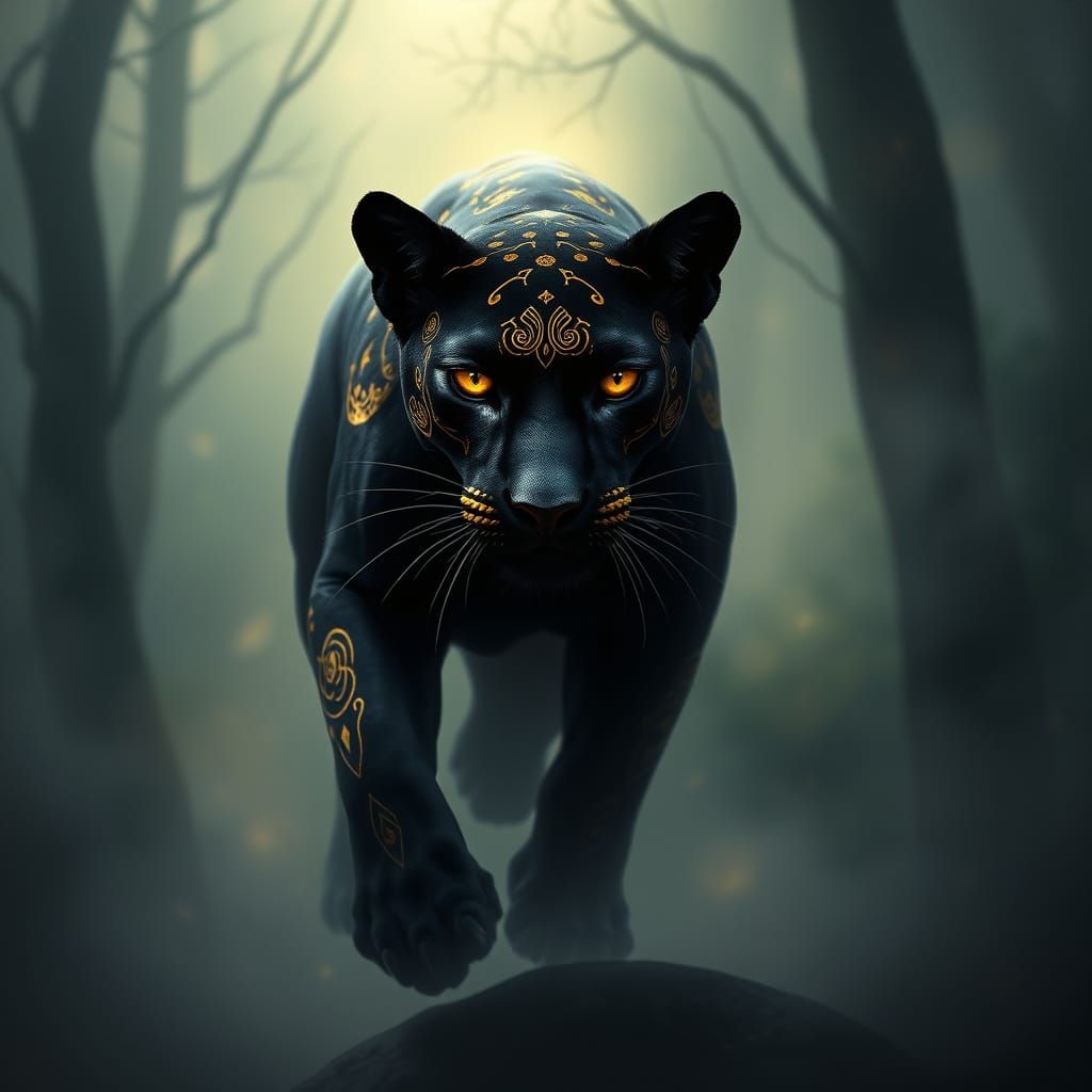 Ethereal Panther of Ancient Wisdom