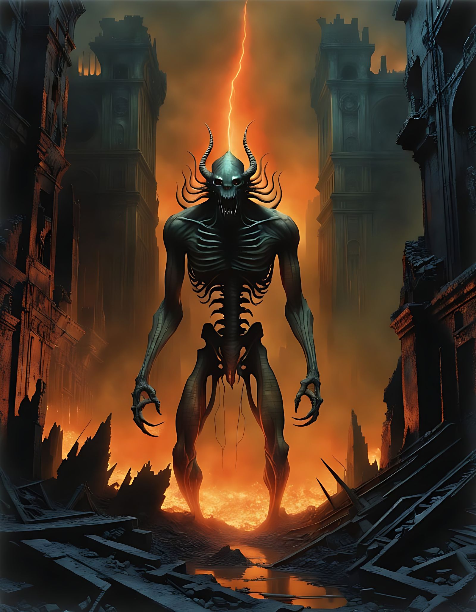 Cyberpunk Epic Battle Scene in 4k Resolution