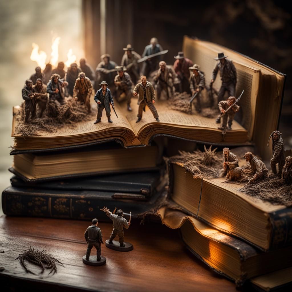 Miniature Horror World Emerges From Ancient Book
