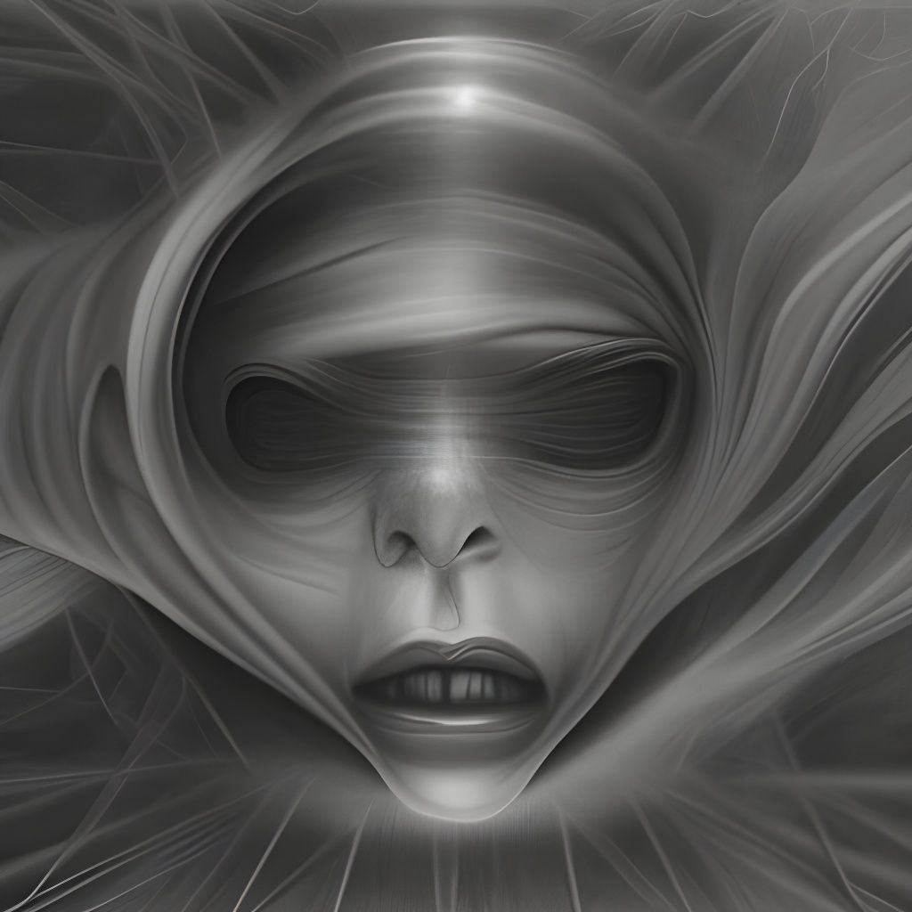 Hyperdetailed Charcoal Drawing of an Otherworldly Scene