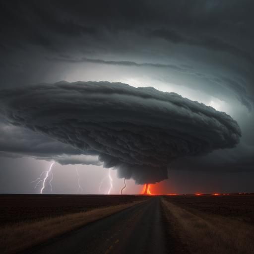 Violent Tornado Rips Through Rural Landscape