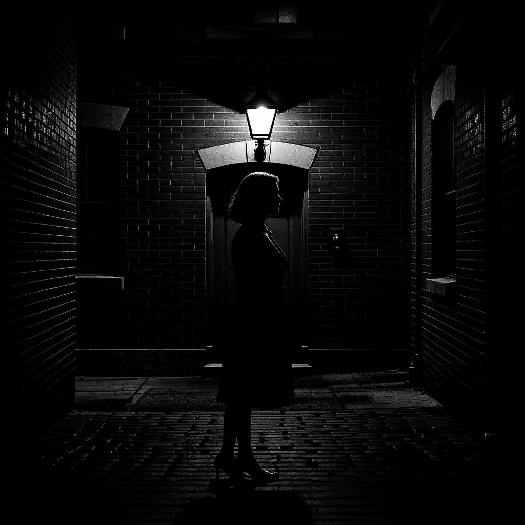 Urban alleyway, 1940s,