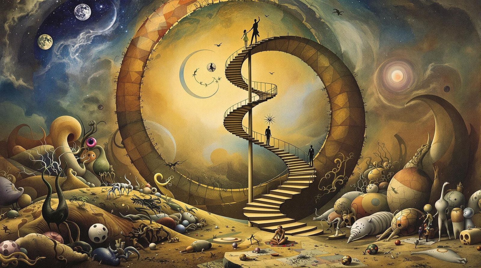 Surreal Staircase to the Subconscious