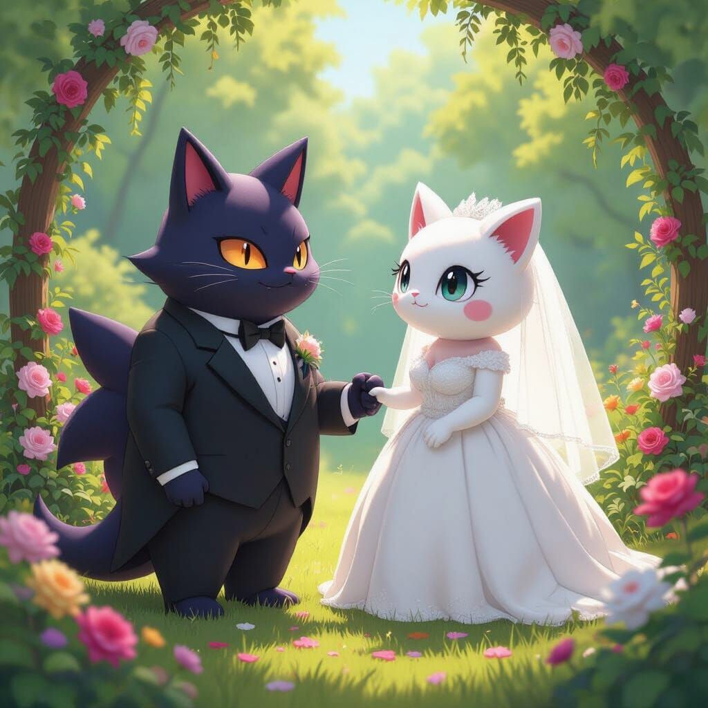 Gengar and Jigglypuff's Whimsical Wedding Day