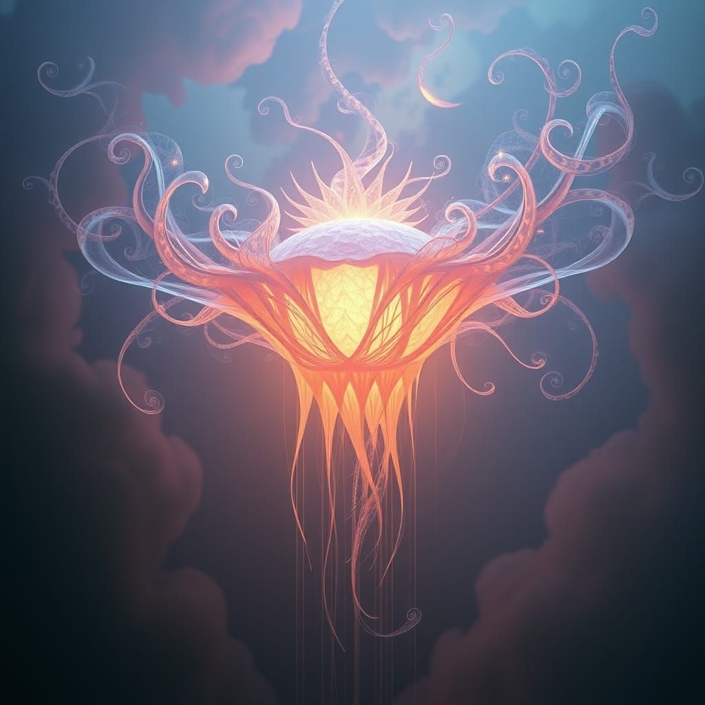 Ethereal Loab Radiating Mystical Aura