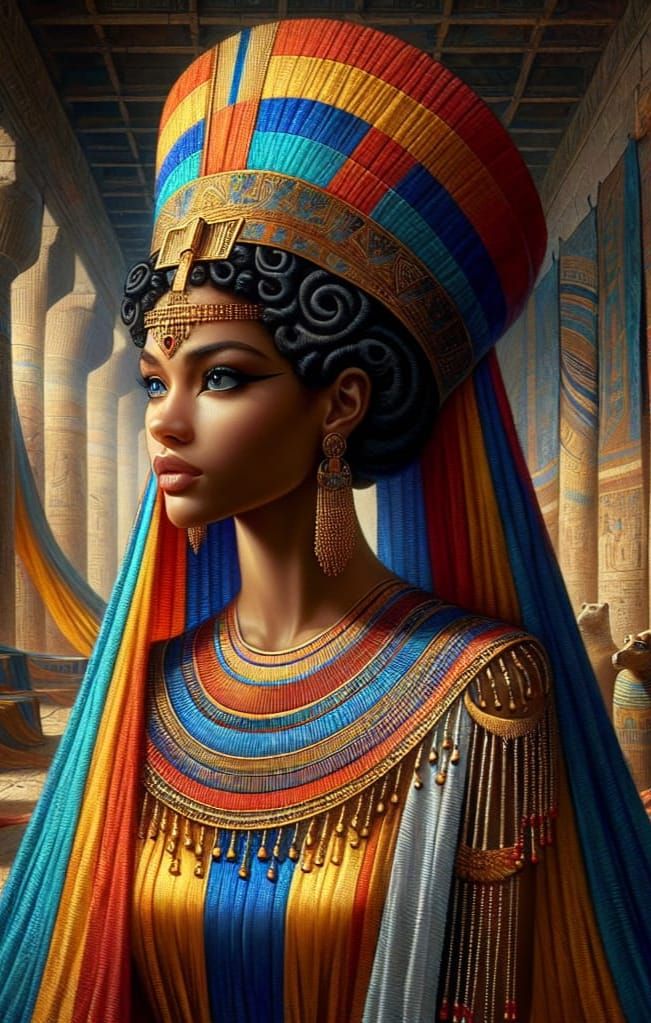 Ancient Egyptian Goddess of Weaving and Mummification in Reg...