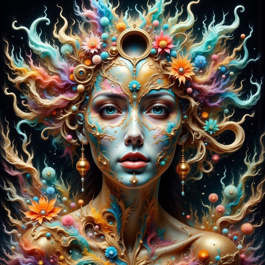 Ethereal Magic Flux in Hyperkraximalismus Abstract Reality