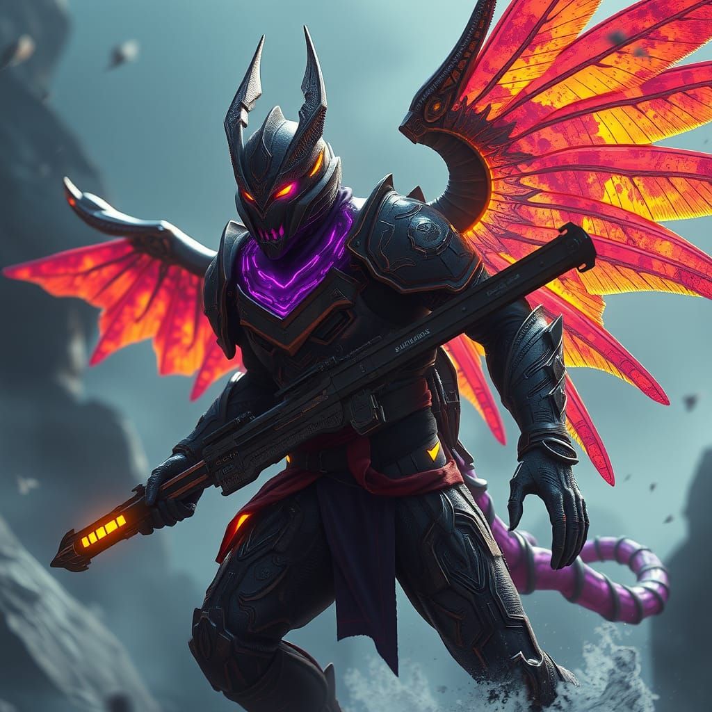 Cyberpunk Roadrunner Super Soldier Concept Art