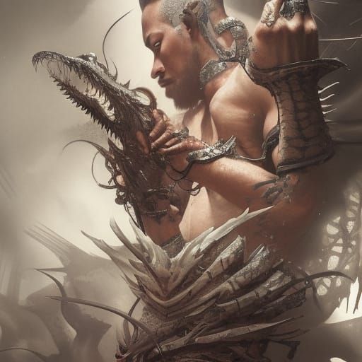 Dragon Tattoo Yakuza Warrior: Digital Art