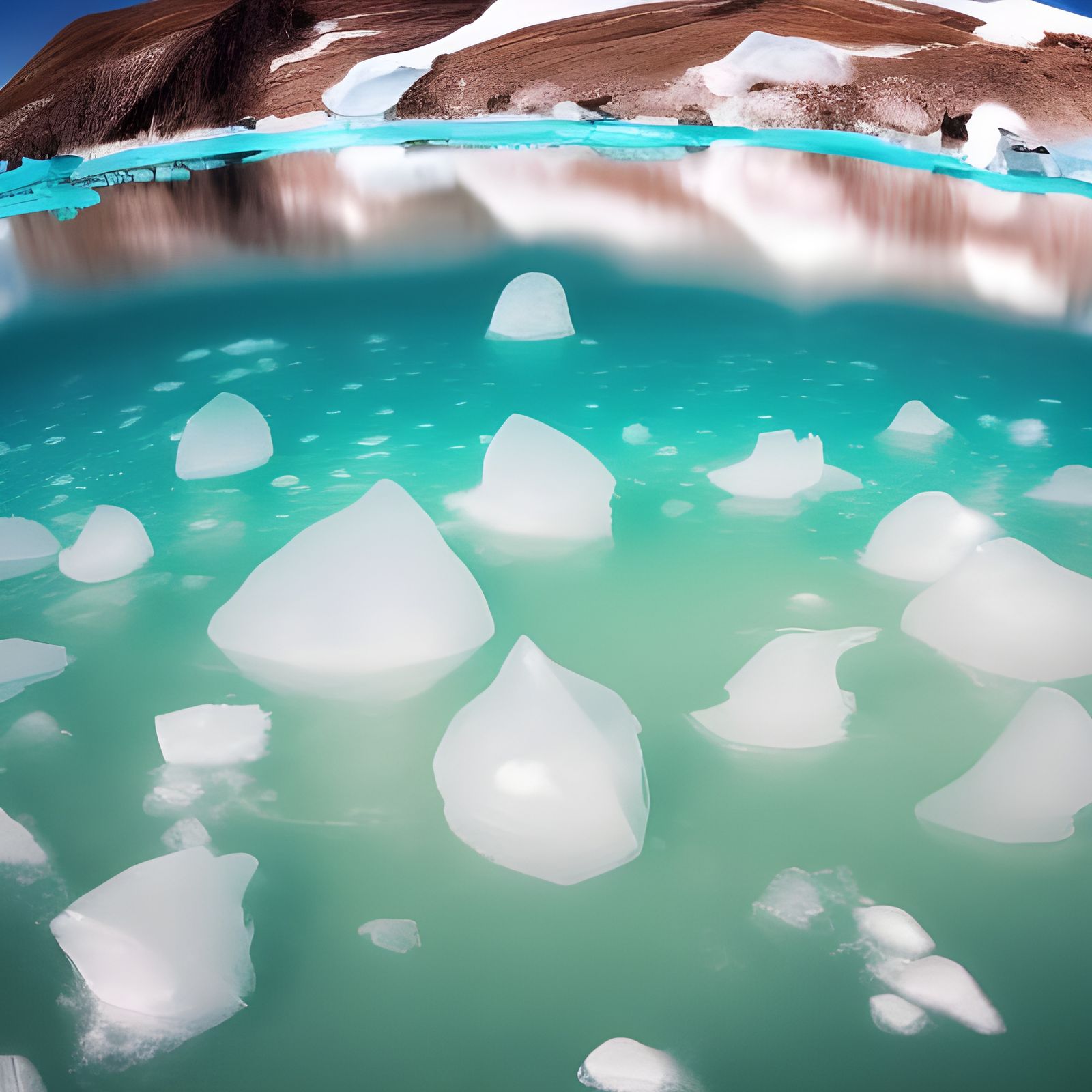 Surreal Underwater Photography of Antarctic Icebergs