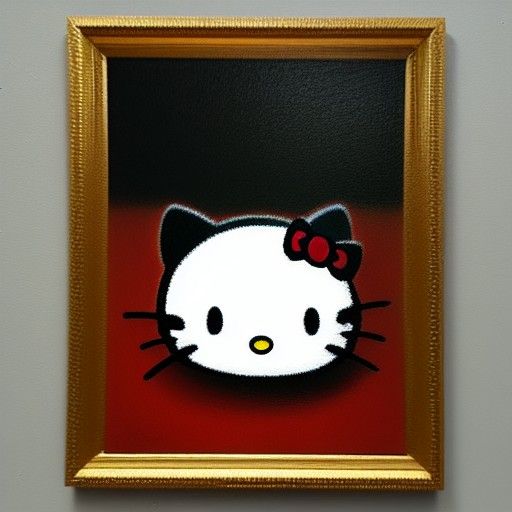 Hello Kitty as Oil Painting by James Gurney