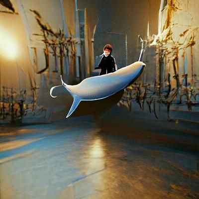 Harry Potter Rides a Sperm Whale