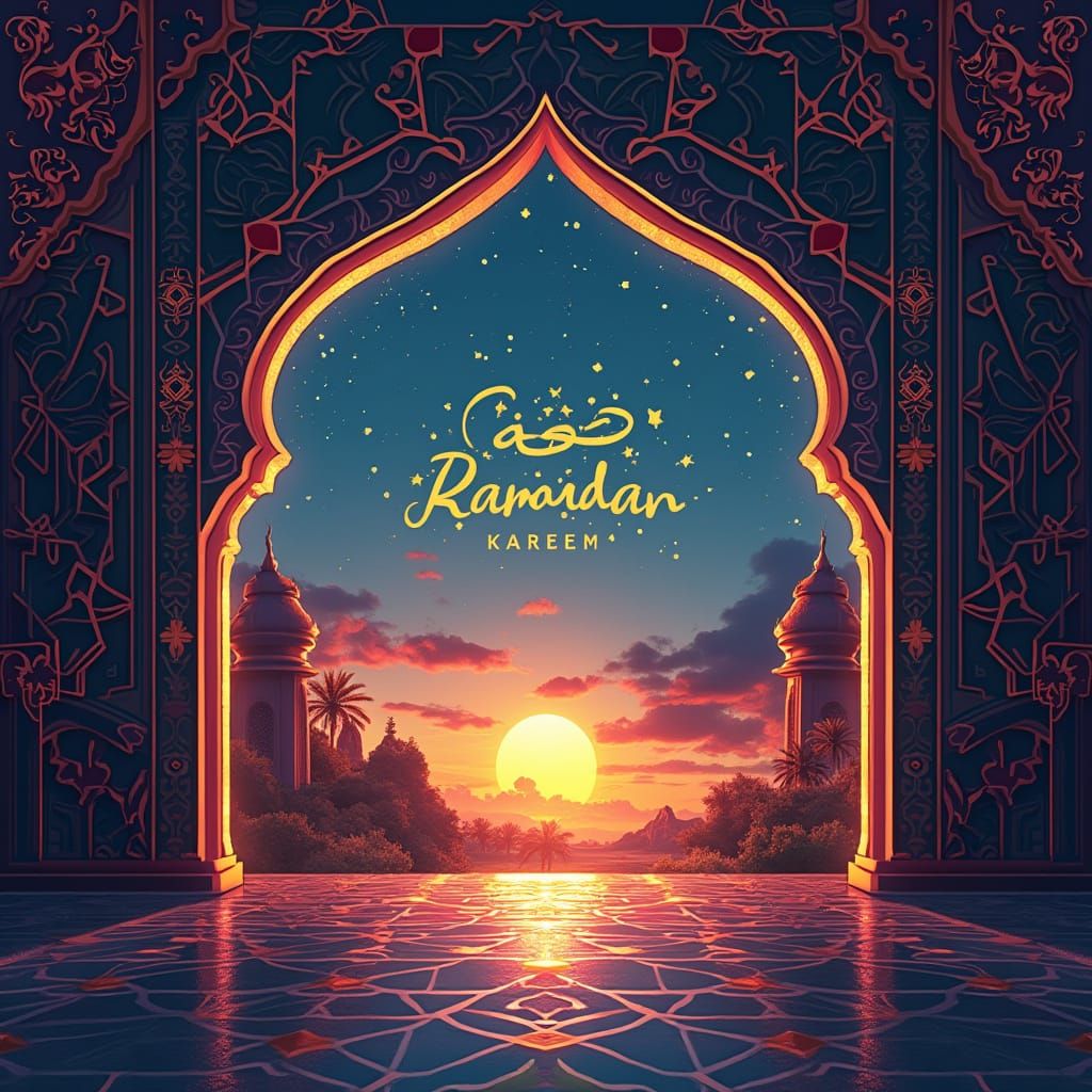 Modern Islamic Celebration Design for WhatsApp with Ramadan ...