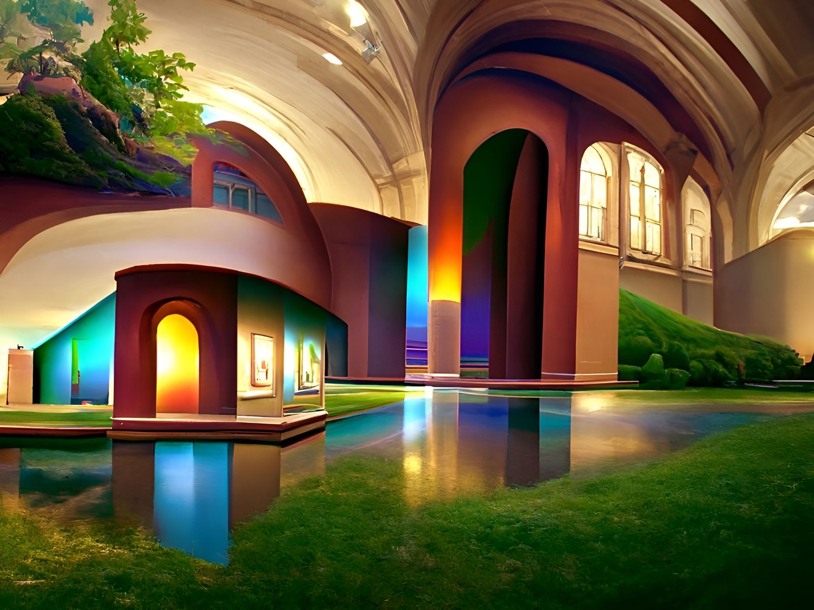 Psychedelic Art Nouveau Masterpiece Rendered in Unreal Engin...