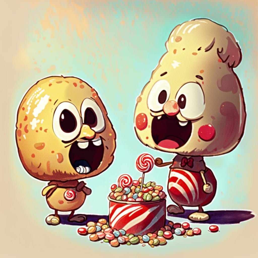 Flapjack and K'nuckles at the Candy Barrel